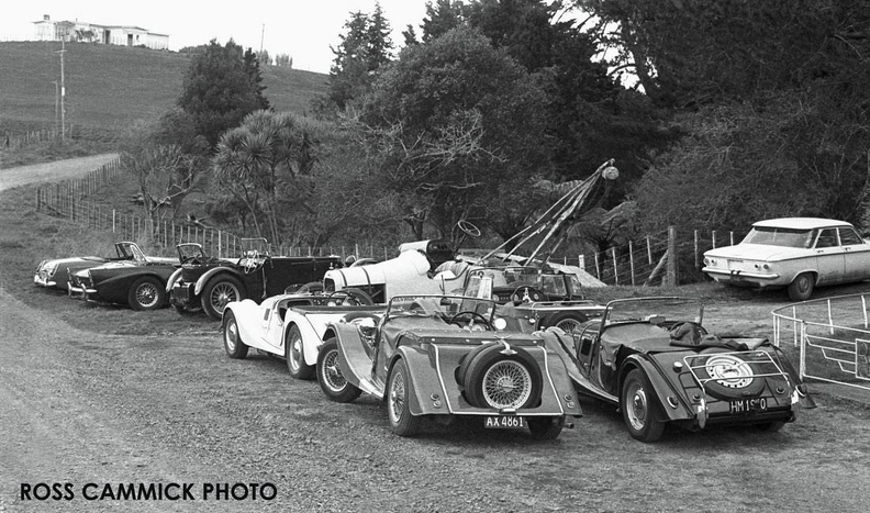 Ron Roycroft visit with Morgan Club et al c1980